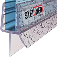 STEIGNER Junta de Ducha- Junta de Sellado- 30 cm- Espesor del Vidrio 3-5-4-5 mm- Junta Recta PVC- UK13